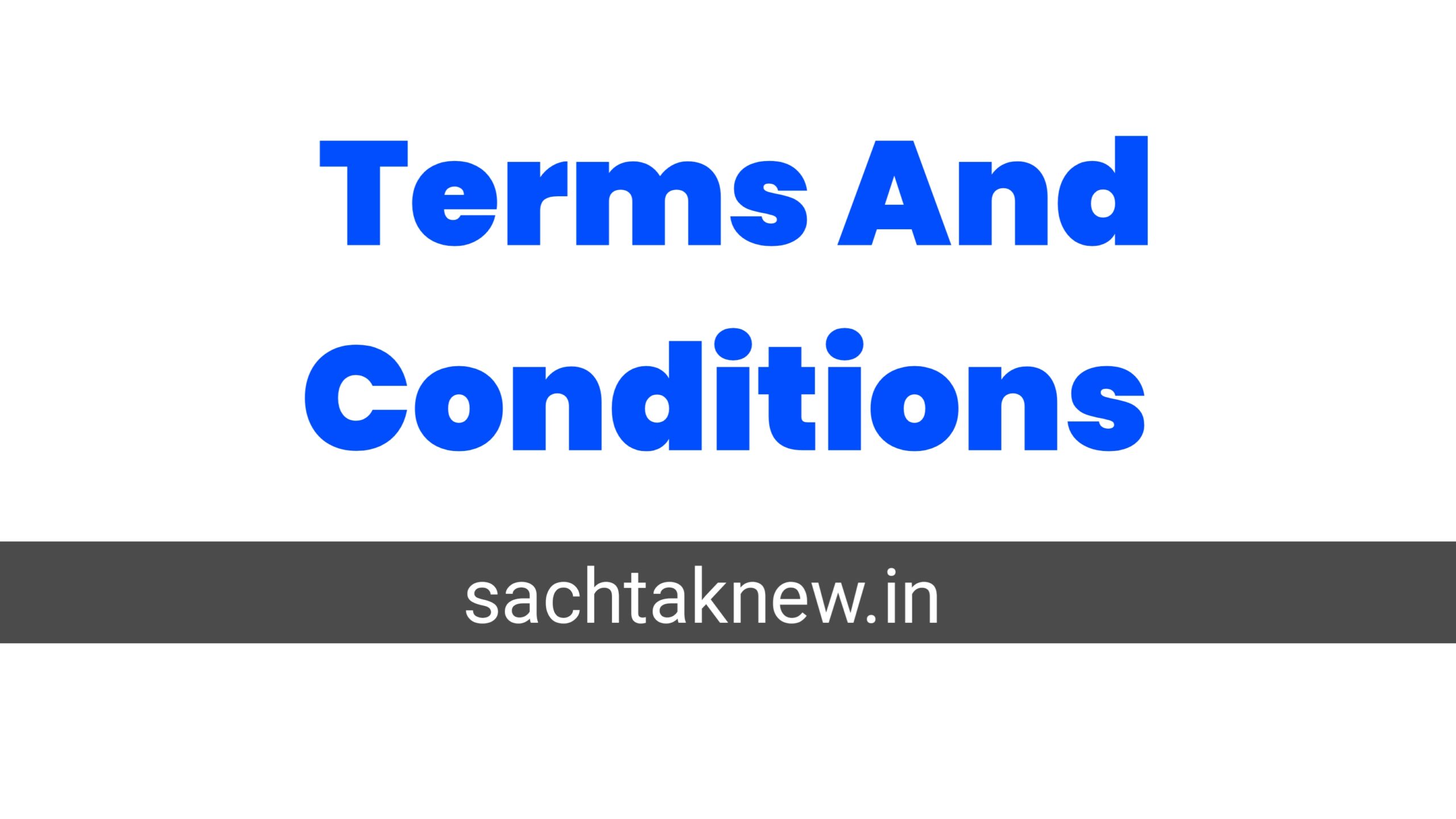 Terms And Conditions